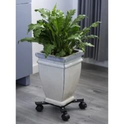 Nature Support Roulant Réglable Pour Plantes 4 Bras Métal Noir -Magasin De Fournitures De Jardin 64798cbe888483.59511205