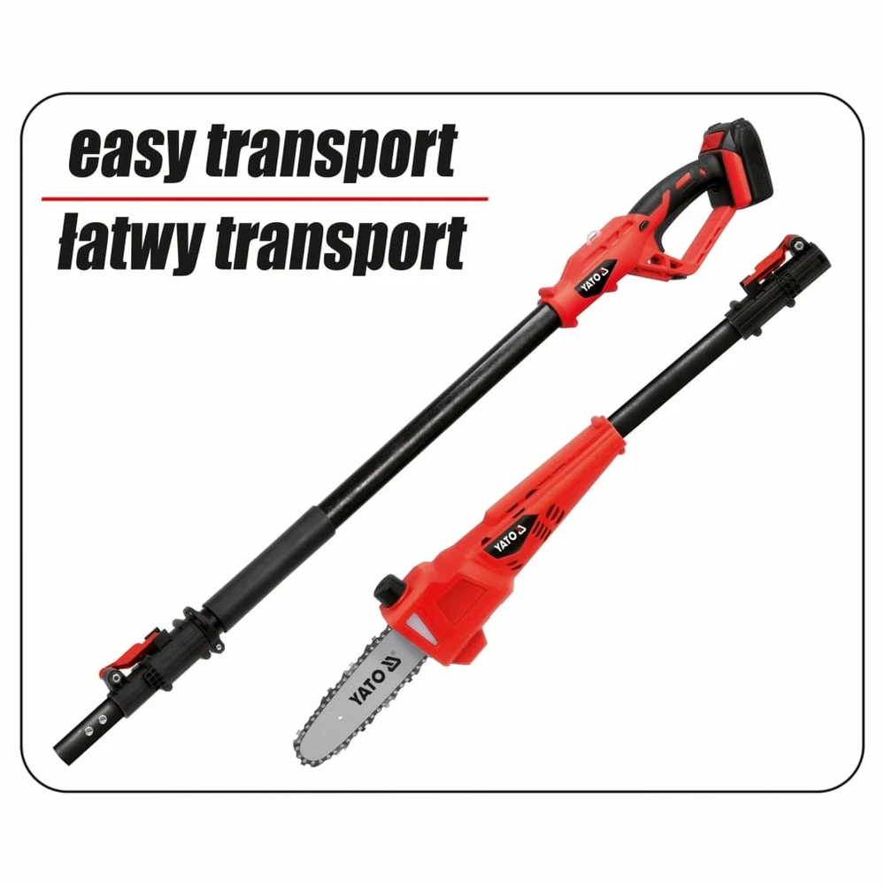 YATO Tronçonneuse Télescopique Avec Batterie Li-ion 2,0ah 18 V 5 YATO Tronçonneuse Télescopique Avec Batterie Li-ion 2,0ah 18 V – Image 3