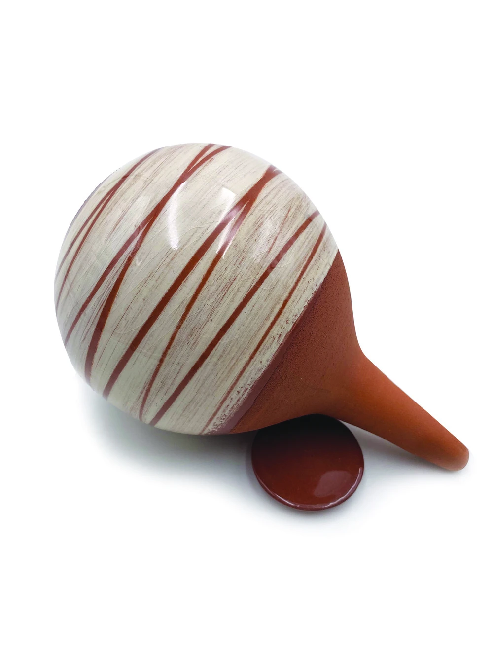 Ollas émaillée Décorée - Blanc 4 Ollas émaillée Décorée - Blanc – Image 2