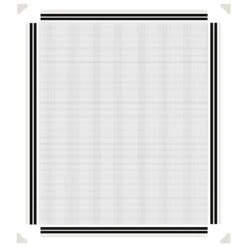 VIDAXL Moustiquaire Magnétique Pour Fenêtres Blanc 100x120 Cm -Magasin De Fournitures De Jardin 648b4743a69085.86223593