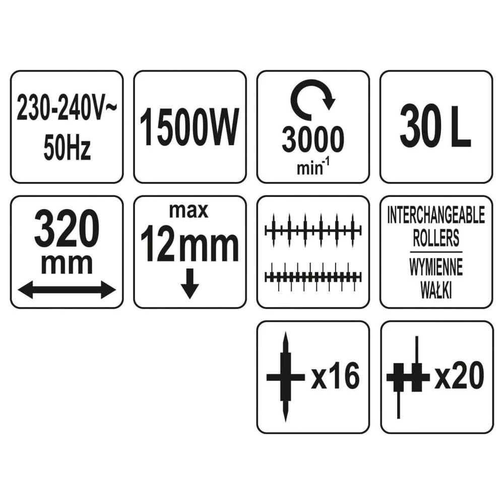 Scarificateur électrique 1500 W 9 Scarificateur électrique 1500 W – Image 7