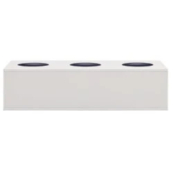 VIDAXL Boîte à Fleurs De Bureau Gris Clair 90x40x23 Cm Acier -Magasin De Fournitures De Jardin 6498c6fdb19cd2.83511021