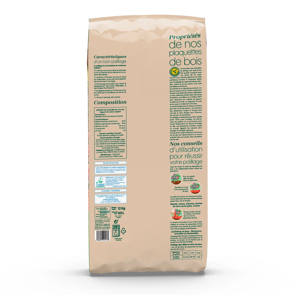 Paillage De Plaquettes De Bois Rouge - Sac De 60 Litres 4 Paillage De Plaquettes De Bois Rouge - Sac De 60 Litres – Image 2