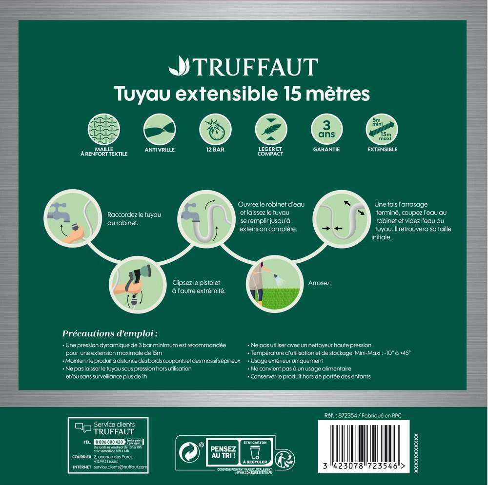 Tuyau D'arrosage Extensible 15m 4 Tuyau D'arrosage Extensible 15m – Image 2