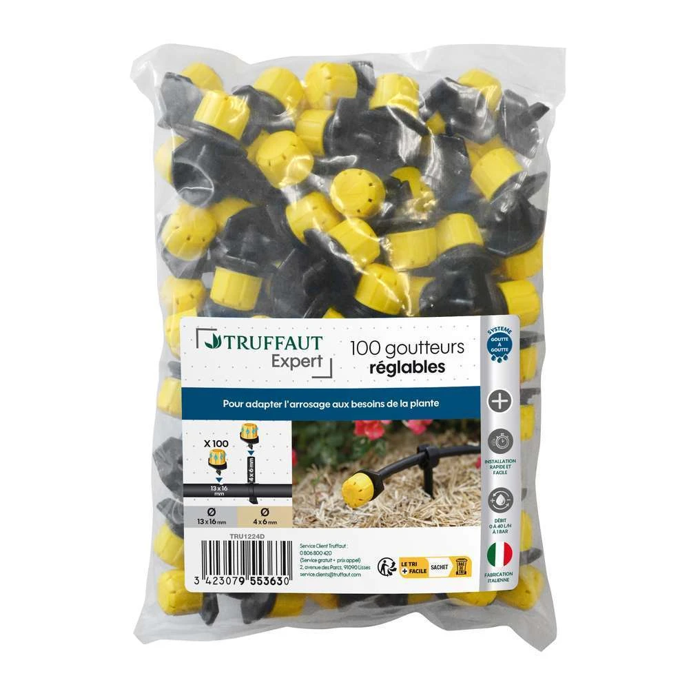 100 Goutteurs Reglables 0-40 L/h Pour Arrosage Goutte à Goutte 4 100 Goutteurs Reglables 0-40 L/h Pour Arrosage Goutte à Goutte – Image 2