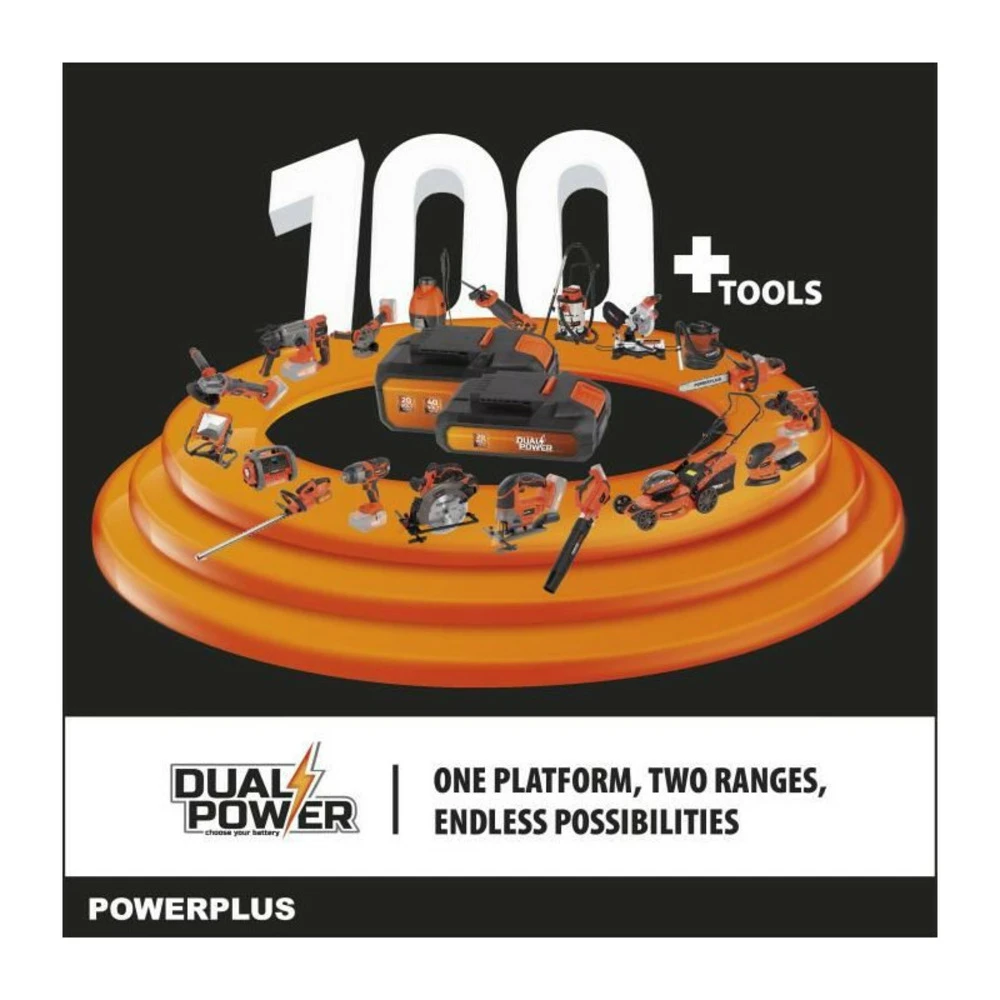 Tronçonneuse A Batterie 40v Dual Power Powdpg7576 - Guide De 350 Mm, Moteur Brusless - Livrée Sans Batterie Ni Chargeur 6 Tronçonneuse A Batterie 40v Dual Power Powdpg7576 - Guide De 350 Mm, Moteur Brusless - Livrée Sans Batterie Ni Chargeur – Image 4