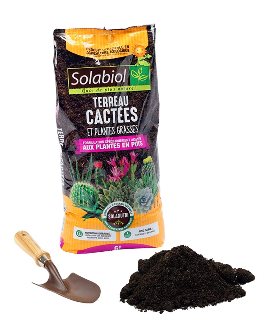 Solabiol Tercac6 | Terreau Cactées Et Plantes Grasses | 6l | Croissance Vigoure 4 Solabiol Tercac6 | Terreau Cactées Et Plantes Grasses | 6l | Croissance Vigoure – Image 2