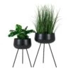 Pots De Fleurs Ardola 2 Pots De Fleurs En Noir 2 Pots De Fleurs Ardola 2 Pots De Fleurs En Noir -Magasin De Fournitures De Jardin d5adf533597131af